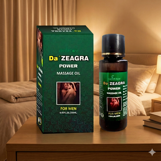 Da Zeagra Power Massage Oil – Strong Timing, Bigger Size & Mardana Taqat Booster for Men