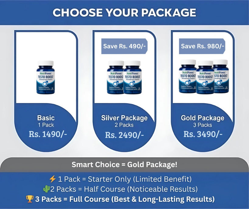 NutriPower Testo Boost – Lambi Timing, Zordar Energy aur Mardana Taqat ka Raaz